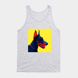 Doberman Illustration Tank Top